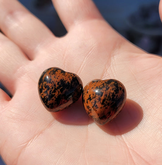 Mahogany Jasper Mini Heart