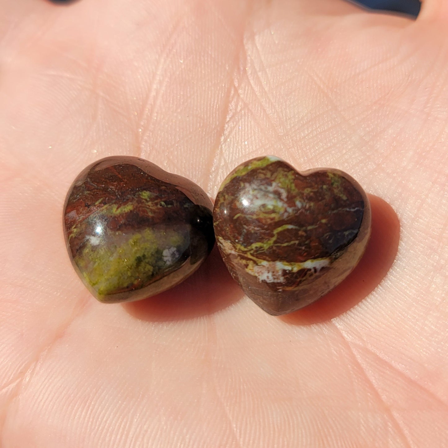 Dragon Blood Jasper Mini Heart