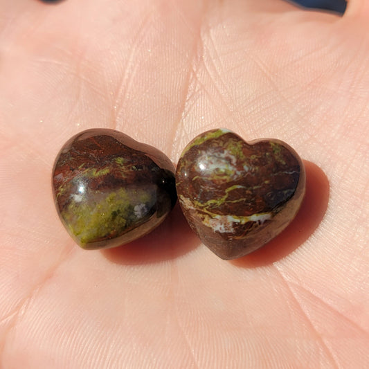 Dragon Blood Jasper Mini Heart