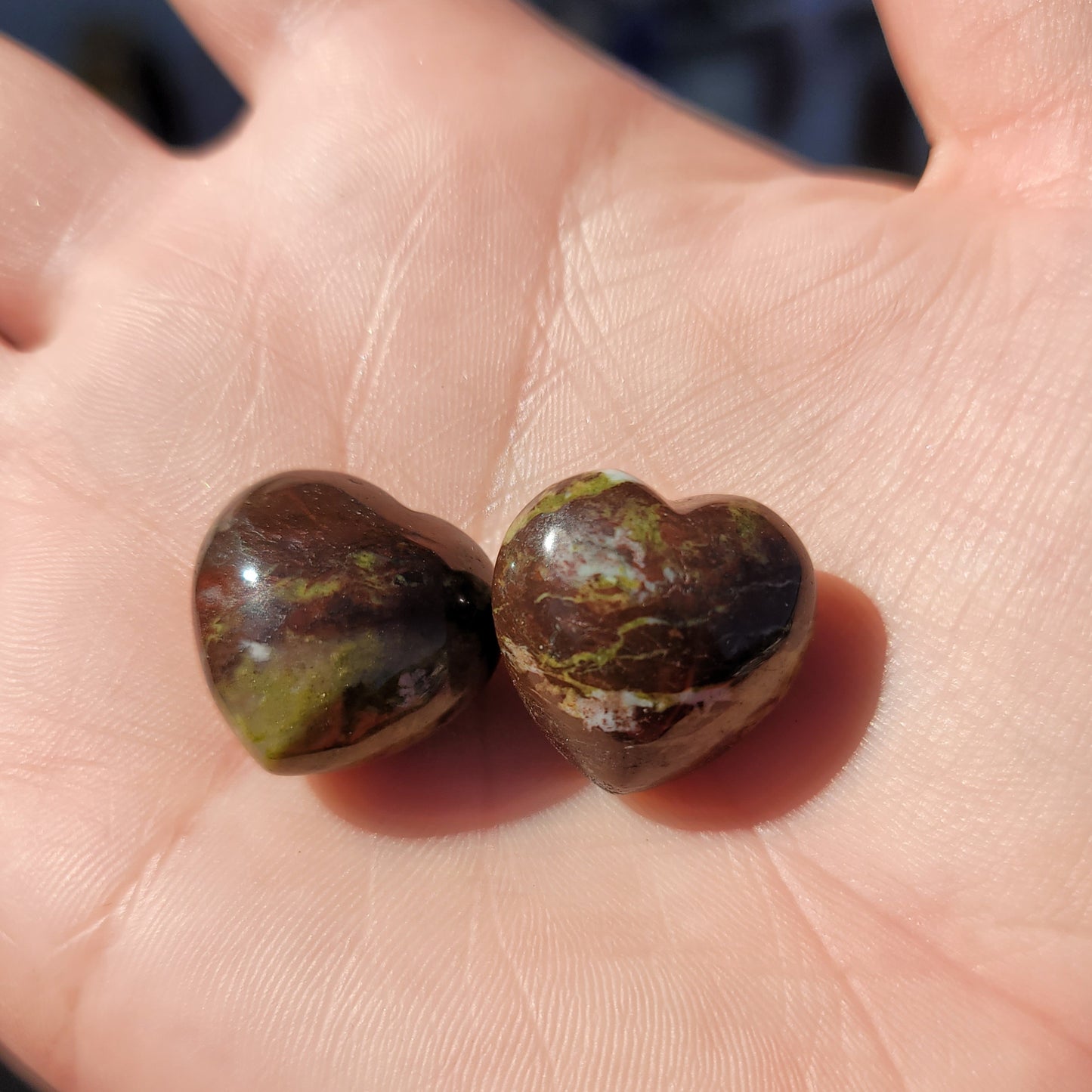 Dragon Blood Jasper Mini Heart