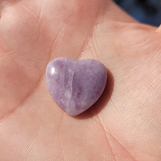 Lepidolite Mini Heart