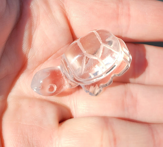 High Quality Clear Quartz Turtle