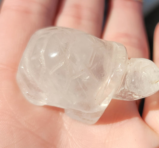 Clear Quartz Turtle