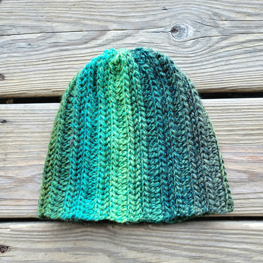 Green Everly Beanie- Child