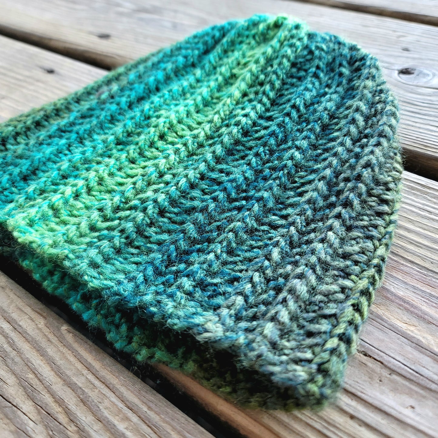 Green Everly Beanie- Child