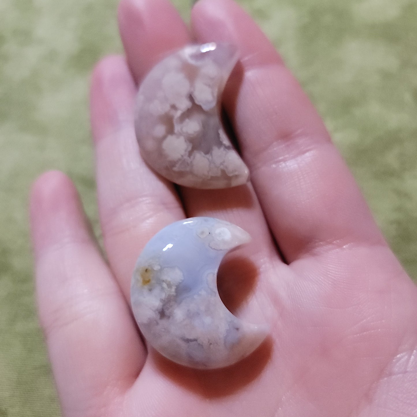 Flower Agate Moon