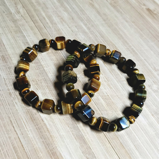 Tiger's Eye Multishape Bracelet