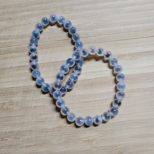 Blue Lizzie Agate Bracelet