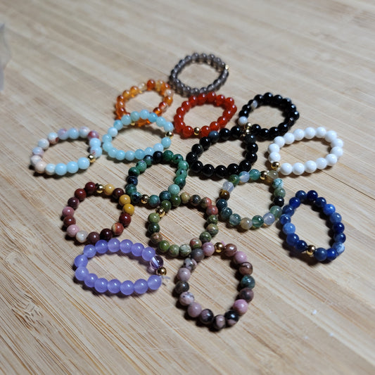 Beaded Stretch Rings
