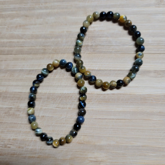 Blue & Yellow Tiger's Eye Bracelet