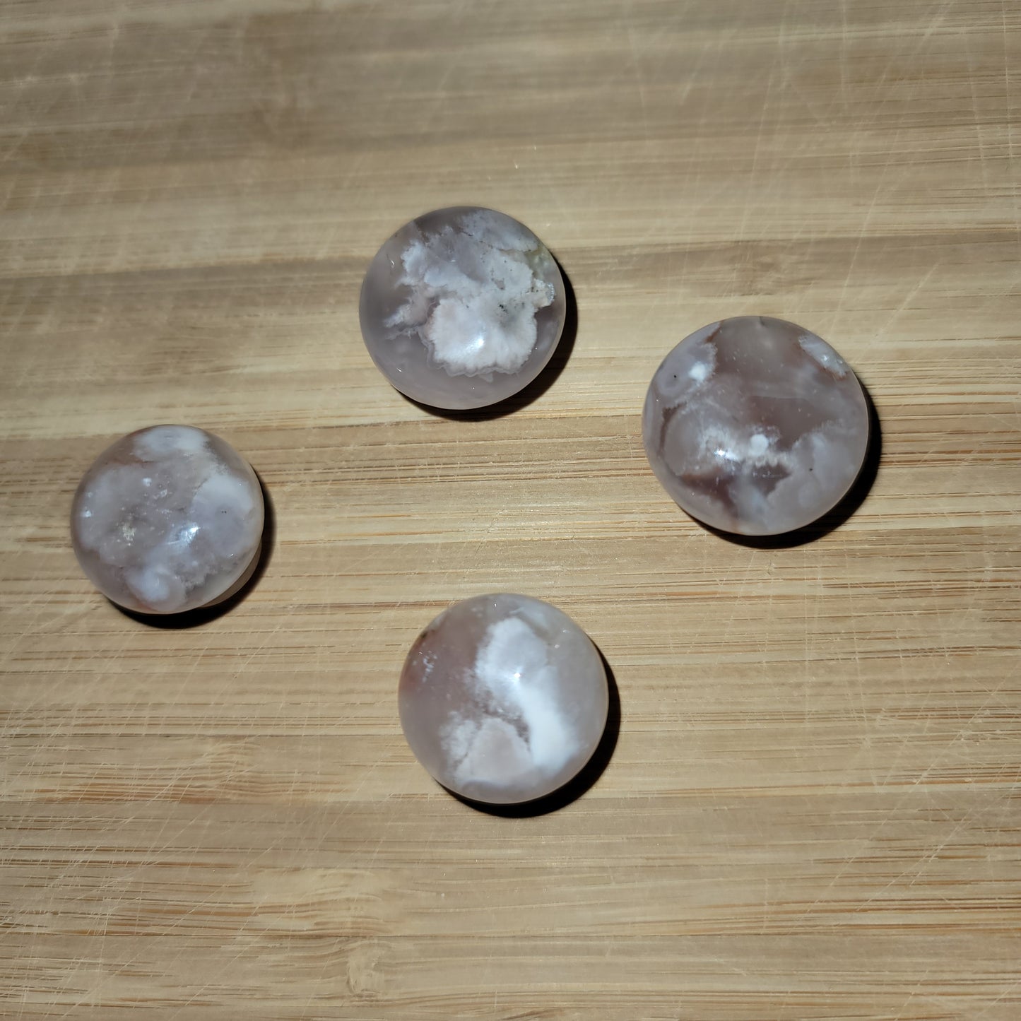 Chunky Small Flower Agate Mushroom