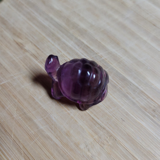 Purple Fluorite Small Turtle
