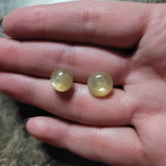 Yellow Lepidolite Earrings