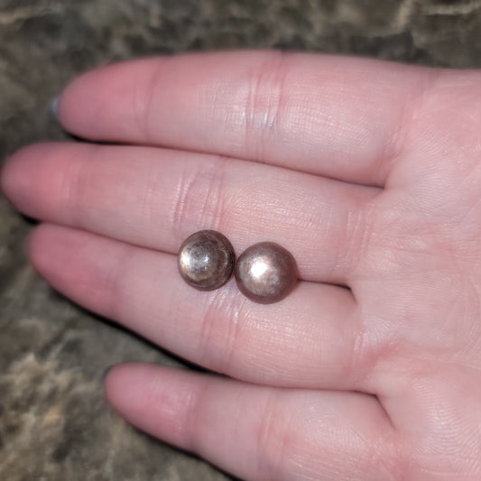 Red Lepidolite Earrings