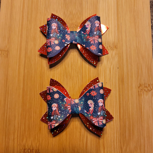 Frozen w/ Red Sparkle Bow