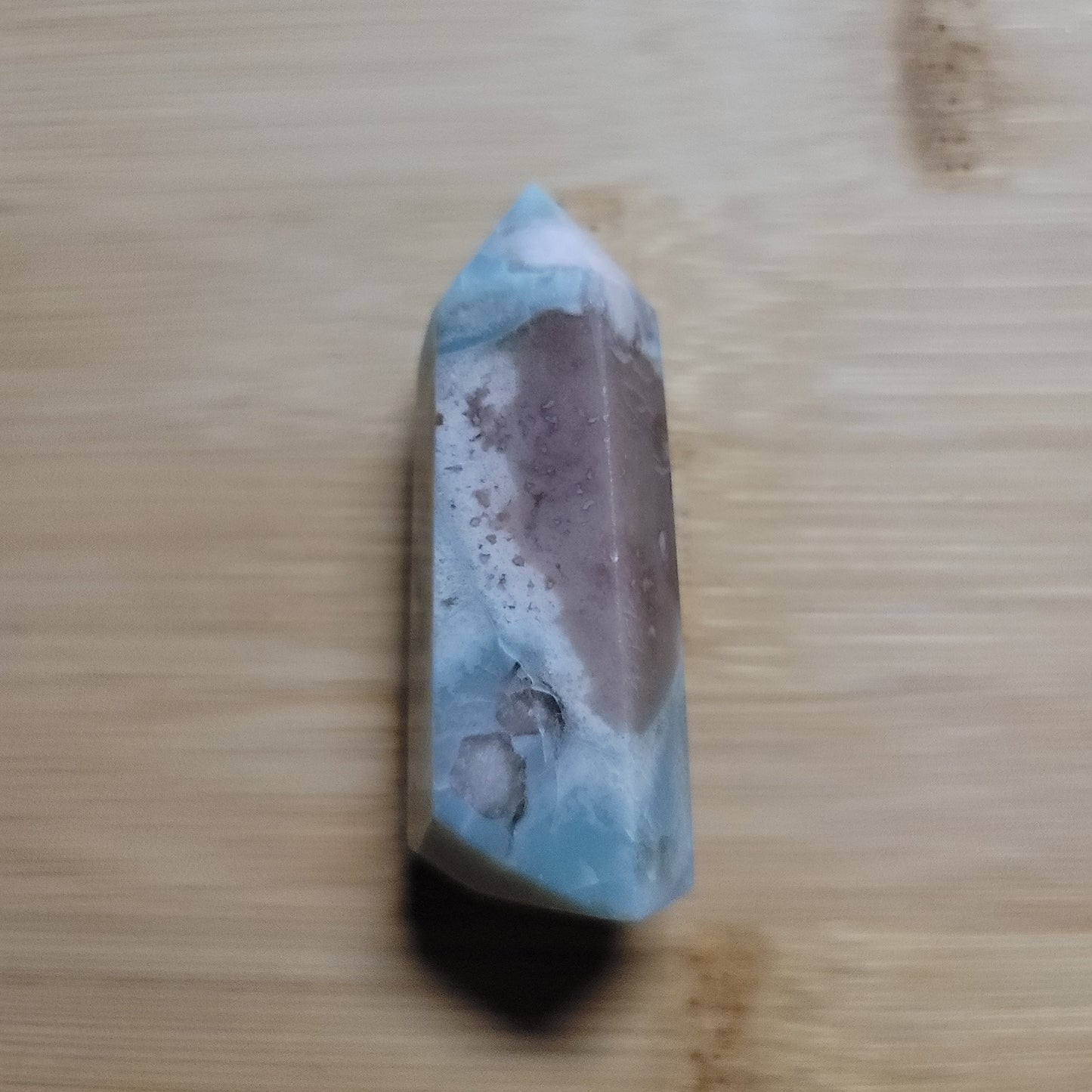 Green Flower Agate Tower