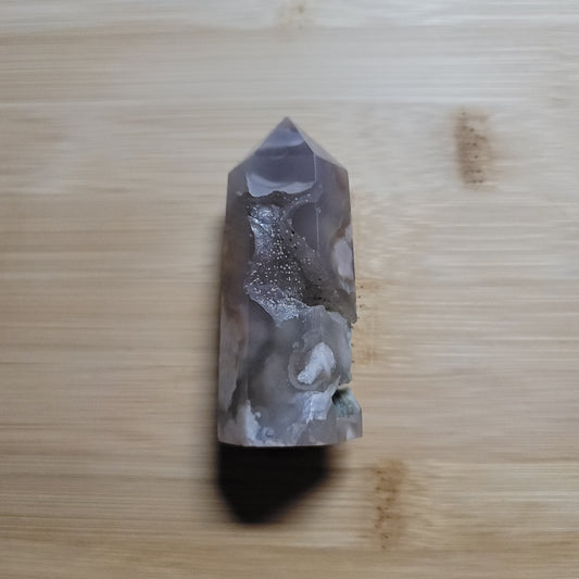 Druzy Flower Agate Tower