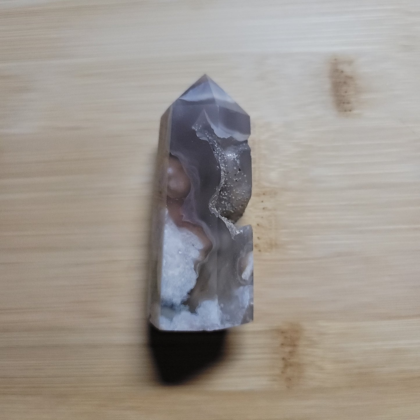 Druzy Flower Agate Tower