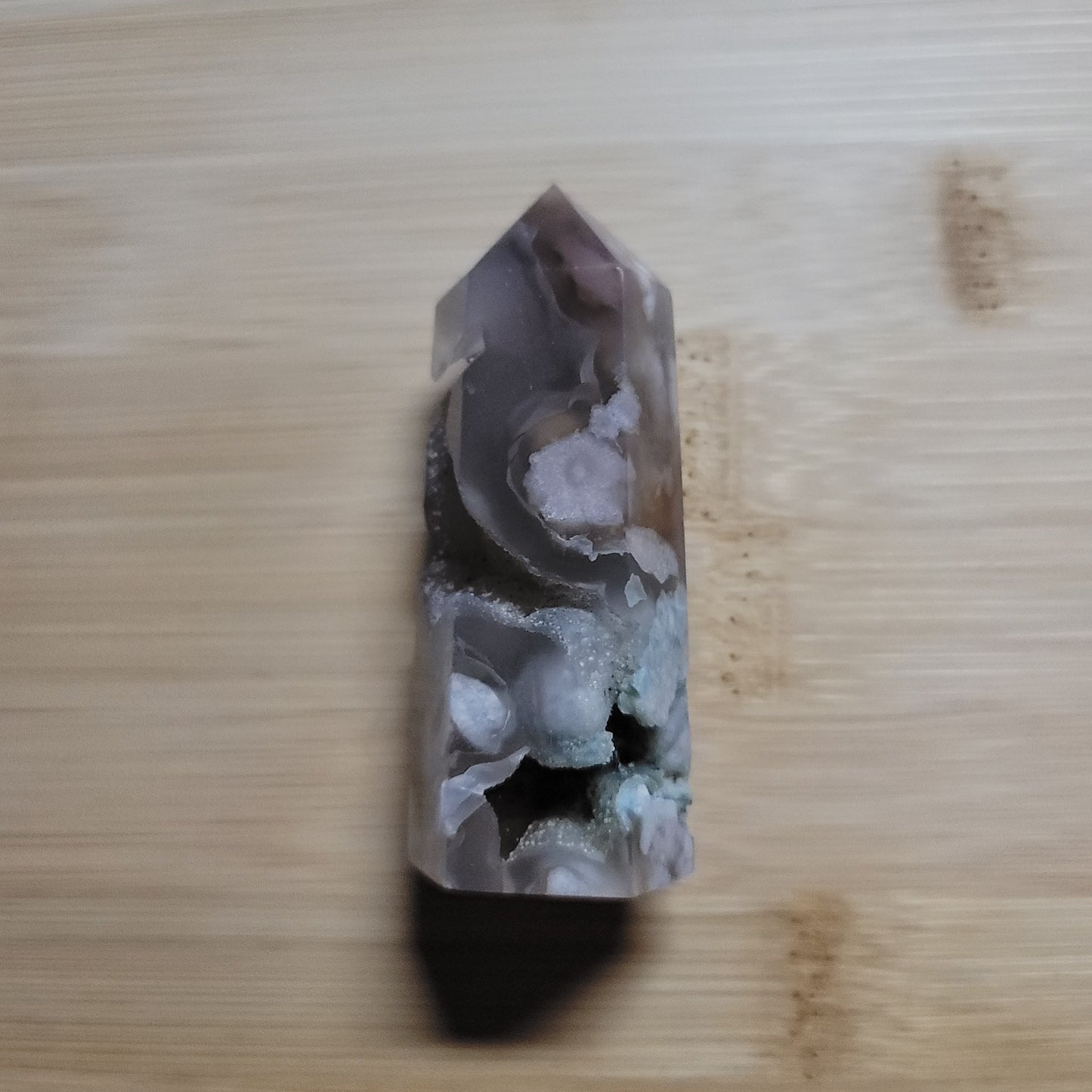 Druzy Flower Agate Tower