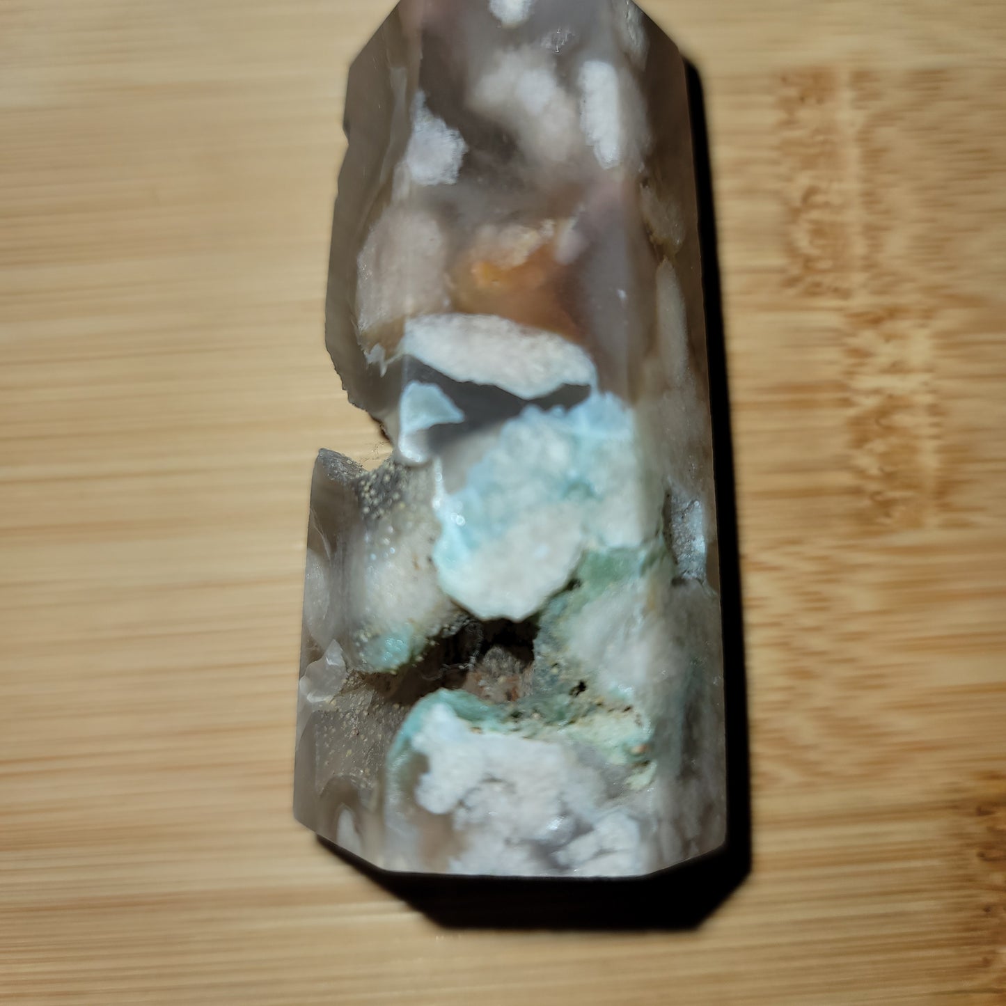 Druzy Flower Agate Tower