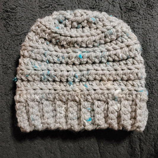 Child Gray & Blue Tweed Green Bay Beanie