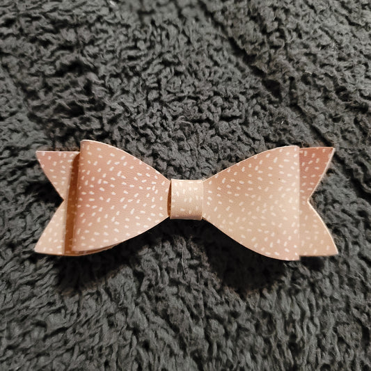 Deer Fawn Print Small Bow
