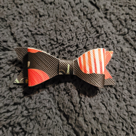 Mini Pumpkin Print Bow