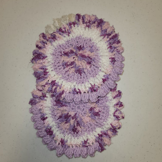 Purple Scrubbie Cotton Dishcloth