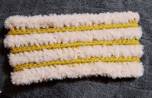 Faux Fur & Mustard Cowl