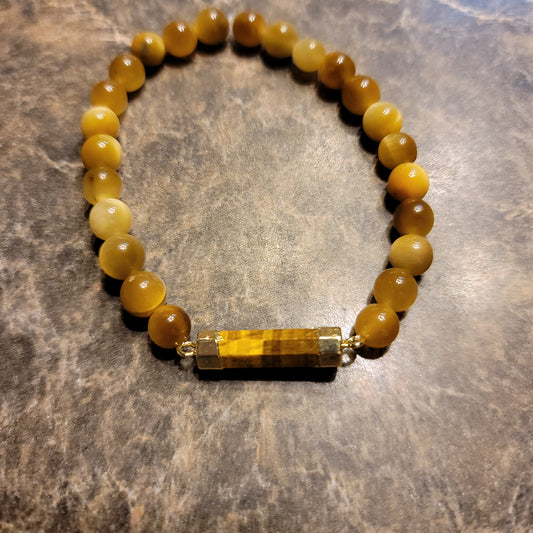 Golden Tiger Eye & Tiger Eye Bracelet