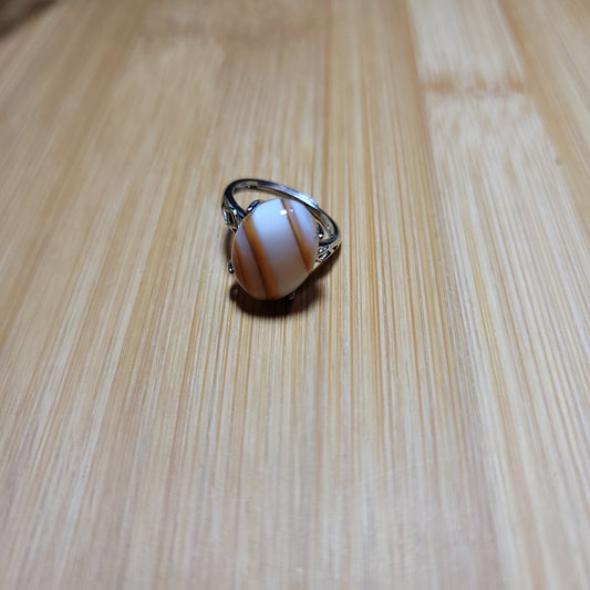 White Carnelian Ring
