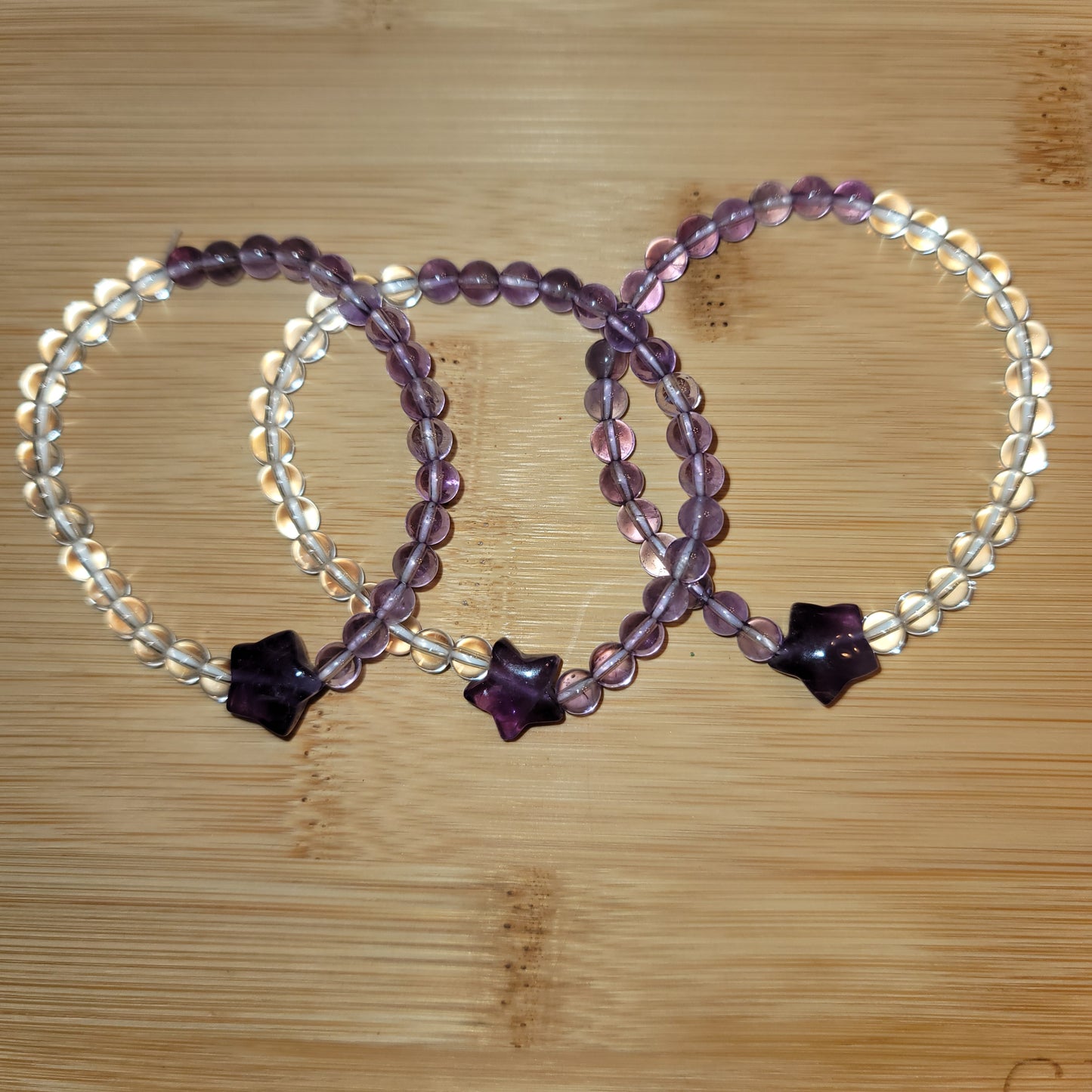 Amethyst & Clear Quartz Bracelet