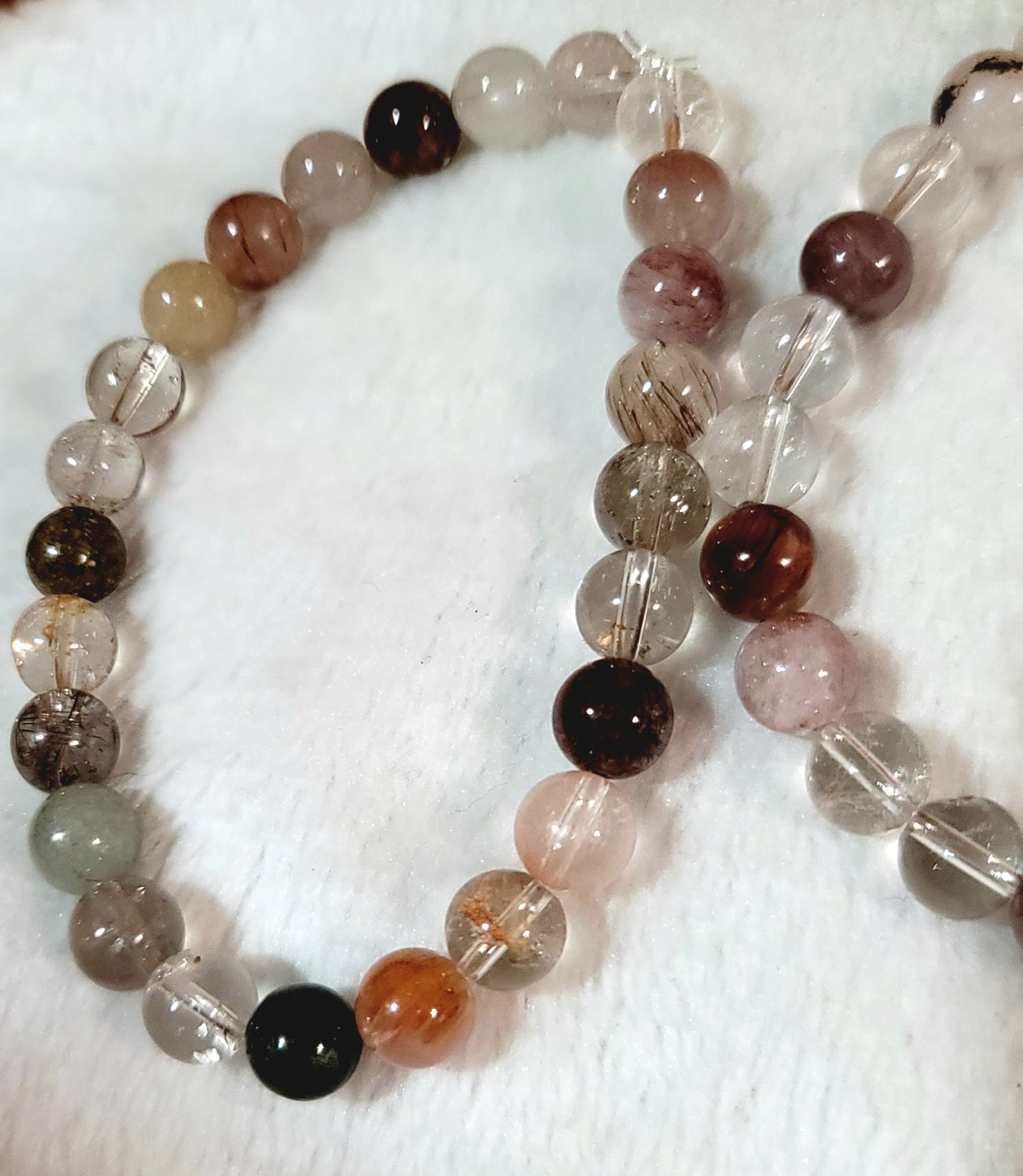 Multicolor Rutilated Quartz Bracelet