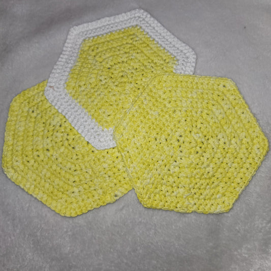 Hexagon Dishcloth Trio