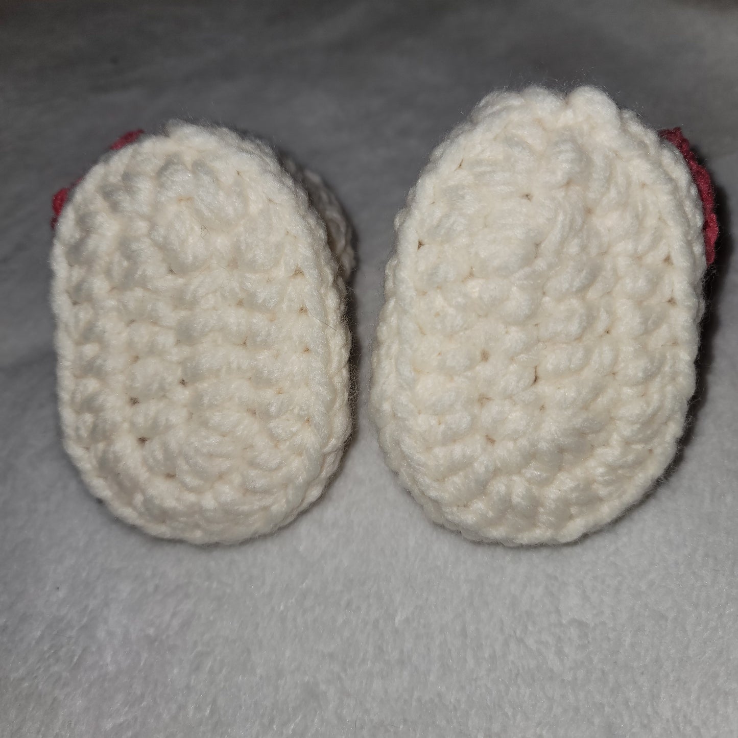 Cream Chunky Baby Boots Size 0-3 Months