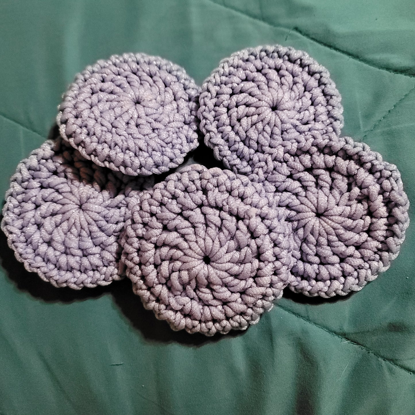 Periwinkle Round Dish Scrubbies