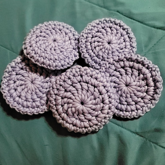 Periwinkle Round Dish Scrubbies