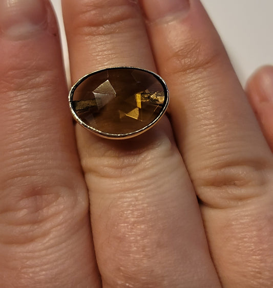 Smoky Quarts size 7.5 Ring
