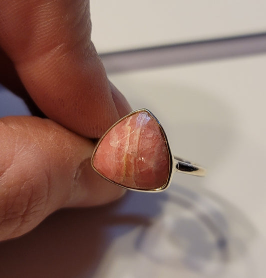 Rhodochrosite Ring Size 7.5