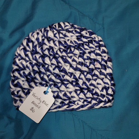 Baby Varsity Blue Beanie 3-6 Months