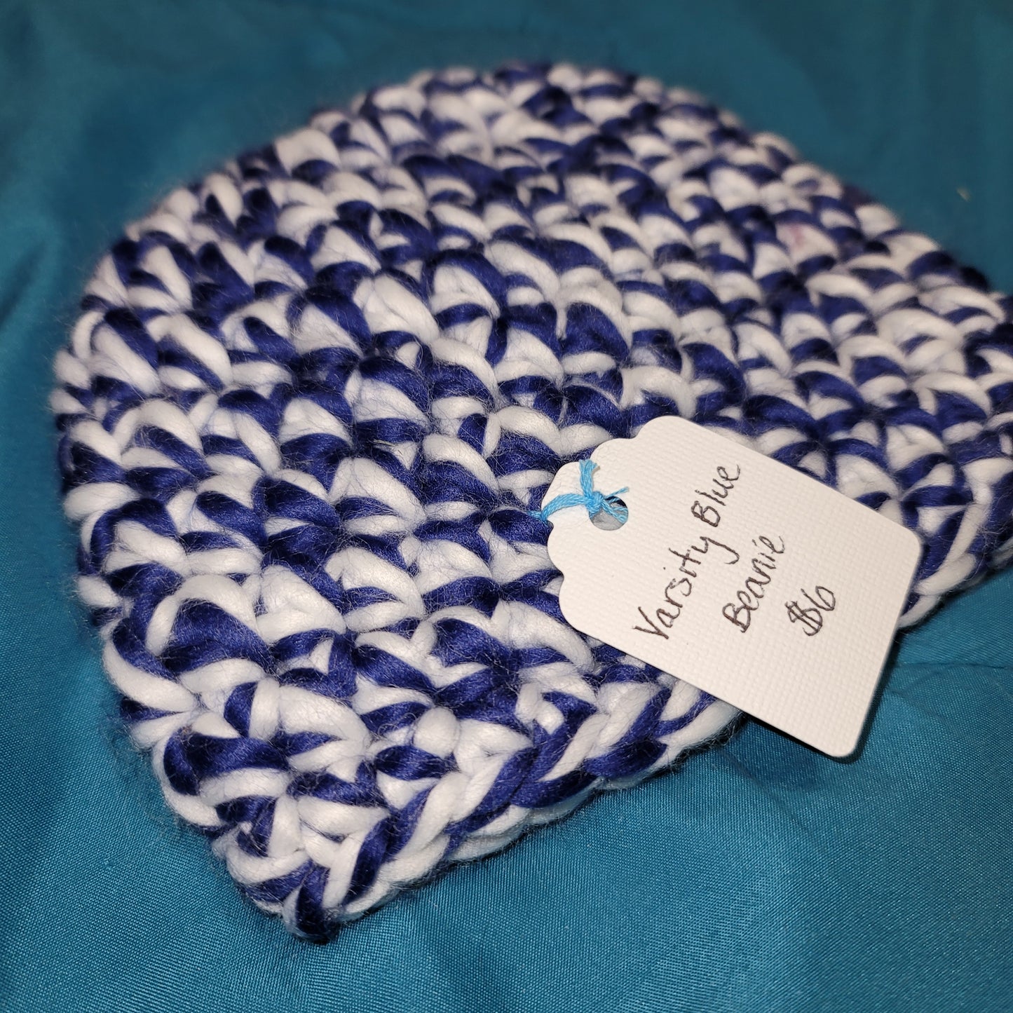 Baby Varsity Blue Beanie 3-6 Months