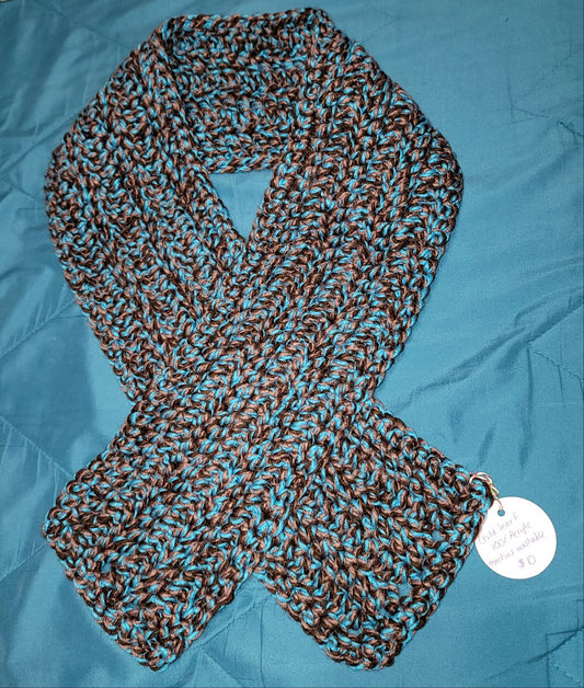 Blue & Brown Child' Scarf
