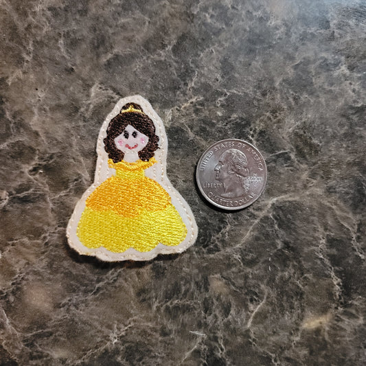 Princess Belle Feltie Snap Clip