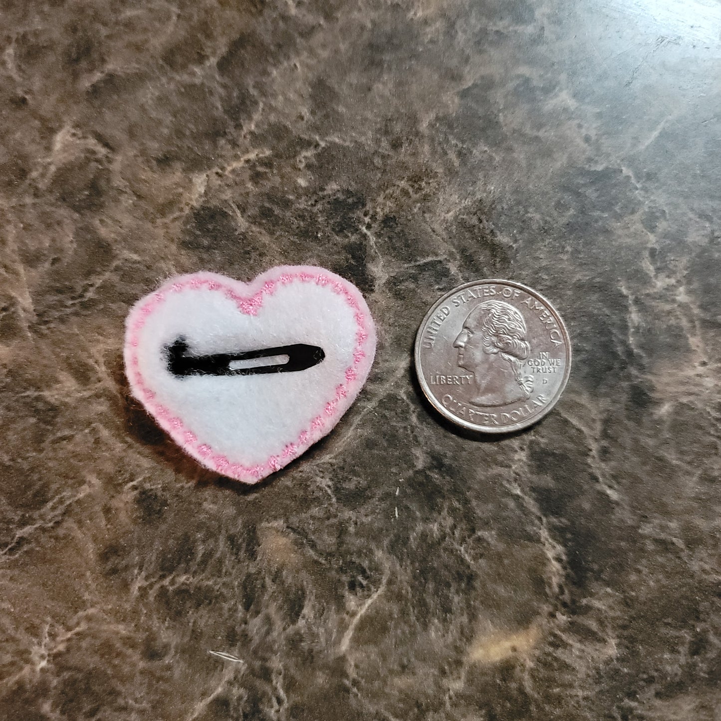 My Grandma Rocks Heart Feltie Snap Clip