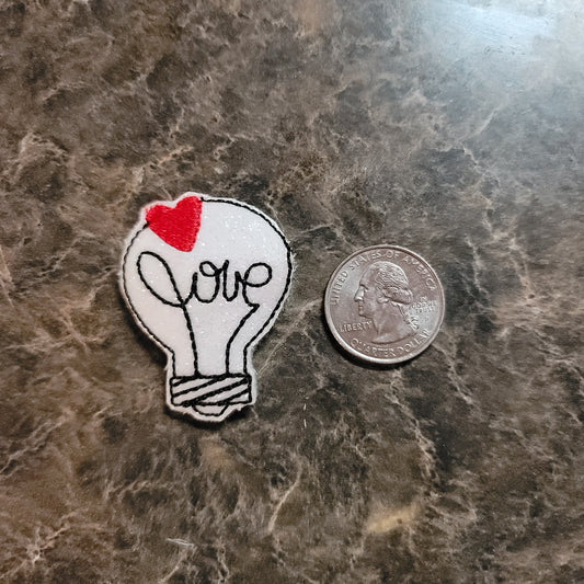Lightbulb Feltie Snap Clip