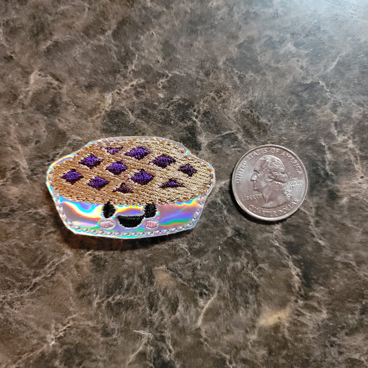 Blueberry Pie Feltie Snap Clip