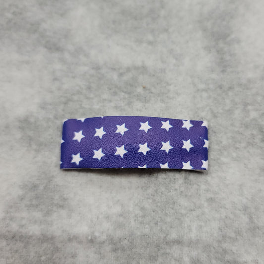 Blue & White Stars Snap Clip