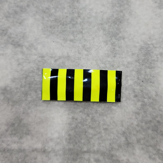 Yellow & Black Stripe Snap Clip