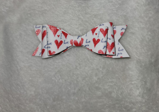 Love Hearts Small Double Stack Bow