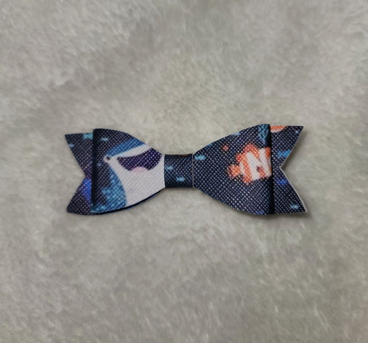 Finding Nemo Faux Leather Bow